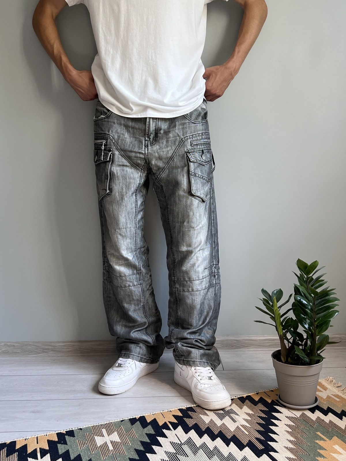 No Fear Vintage No Fear Baggy Y2K Denim Pants Size US 34 / EU 50 - 5 Thumbnail