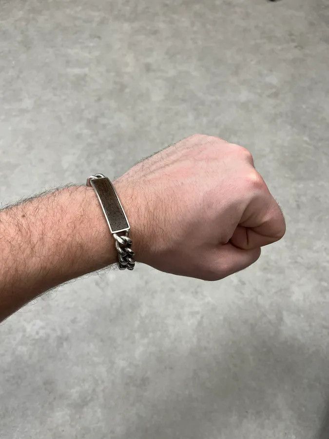 Maison Margiela AW2010 Maison Margiela Grey Cuban Link Armband Bracelet Size ONE SIZE - 2 Thumbnail