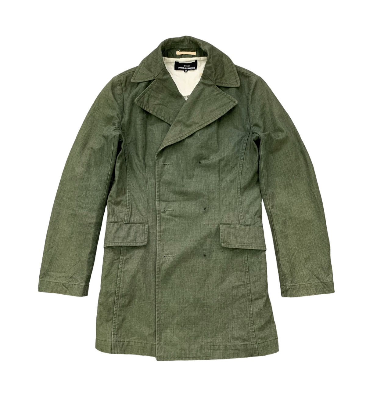Comme des Garcons Vtg AD2001 Tricot Comme des Garcons Double Breast Coat Jkt Size US M / EU 48-50 / 2 - 1 Thumbnail