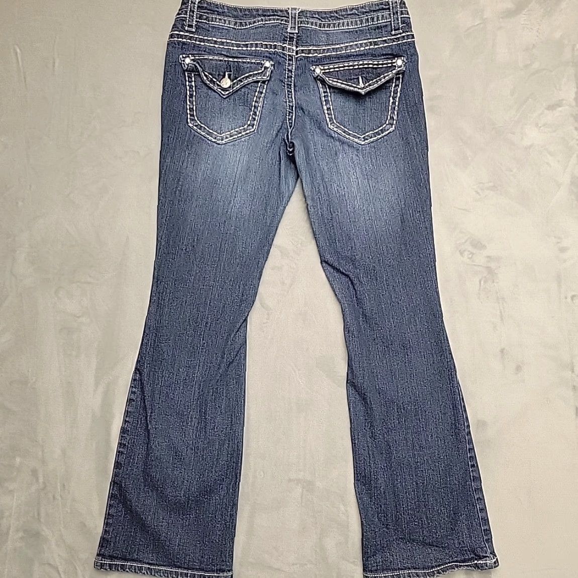Denime Paisley Sky Jeans Womens 12 Blue Denim Boot Cut Western Cowboy Pants Size 34" / US 12 / IT 48 - 7 Thumbnail