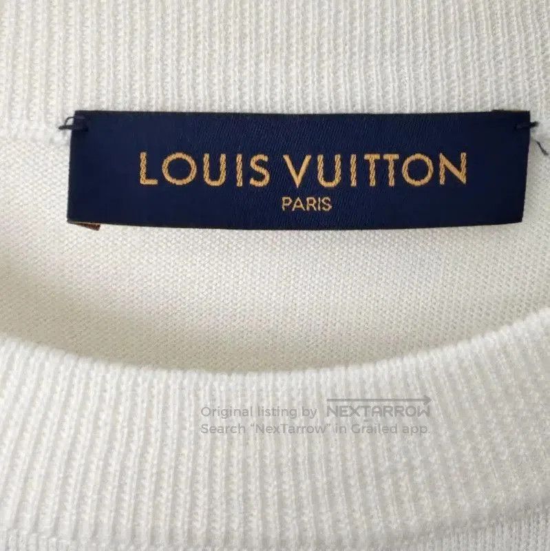 Louis Vuitton Louis Vuitton Women's Cream Cotton Blend Sweatshirt . Size M / US 6-8 / IT 42-44 - 4 Thumbnail