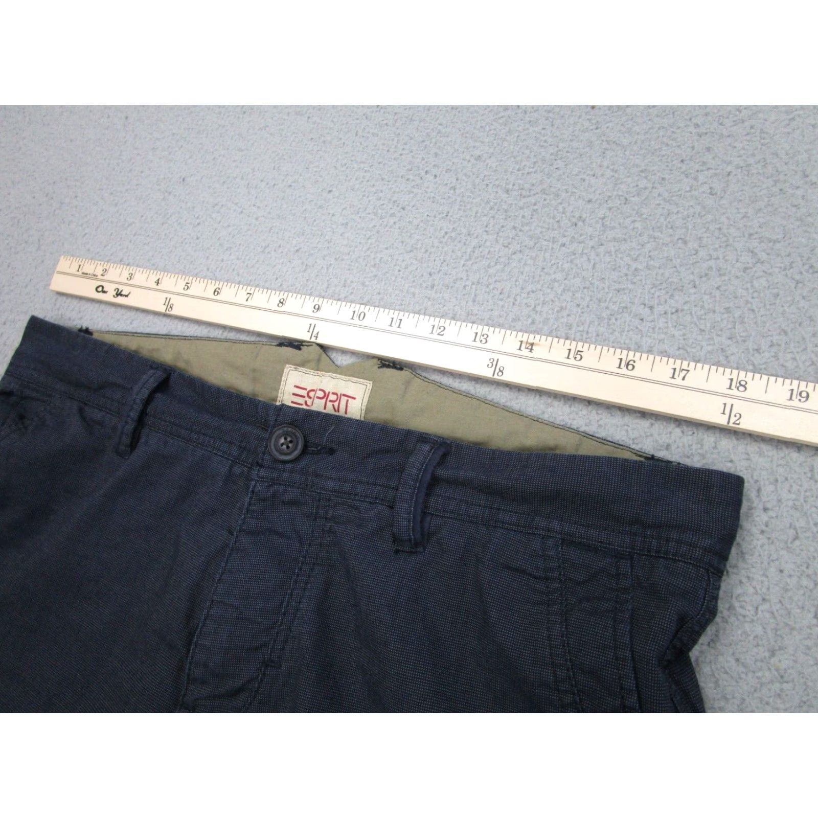 Esprit ESPIRIT Shorts 34 Blue Woven Preppy Casual Mens Size US 34 / EU 50 - 3 Thumbnail