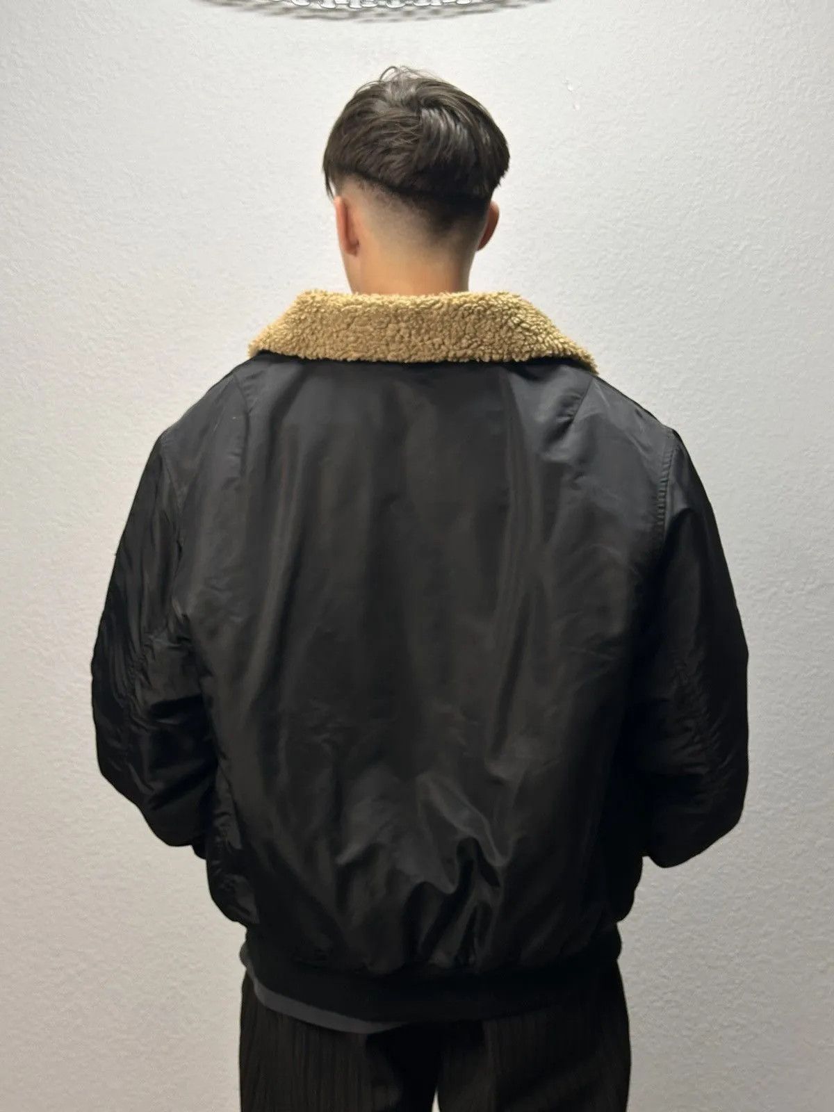 Alpha Industries Vintage Nylon MA-1 jacket alpha bombers black y2k japan Size US XL / EU 56 / 4 - 15 Thumbnail