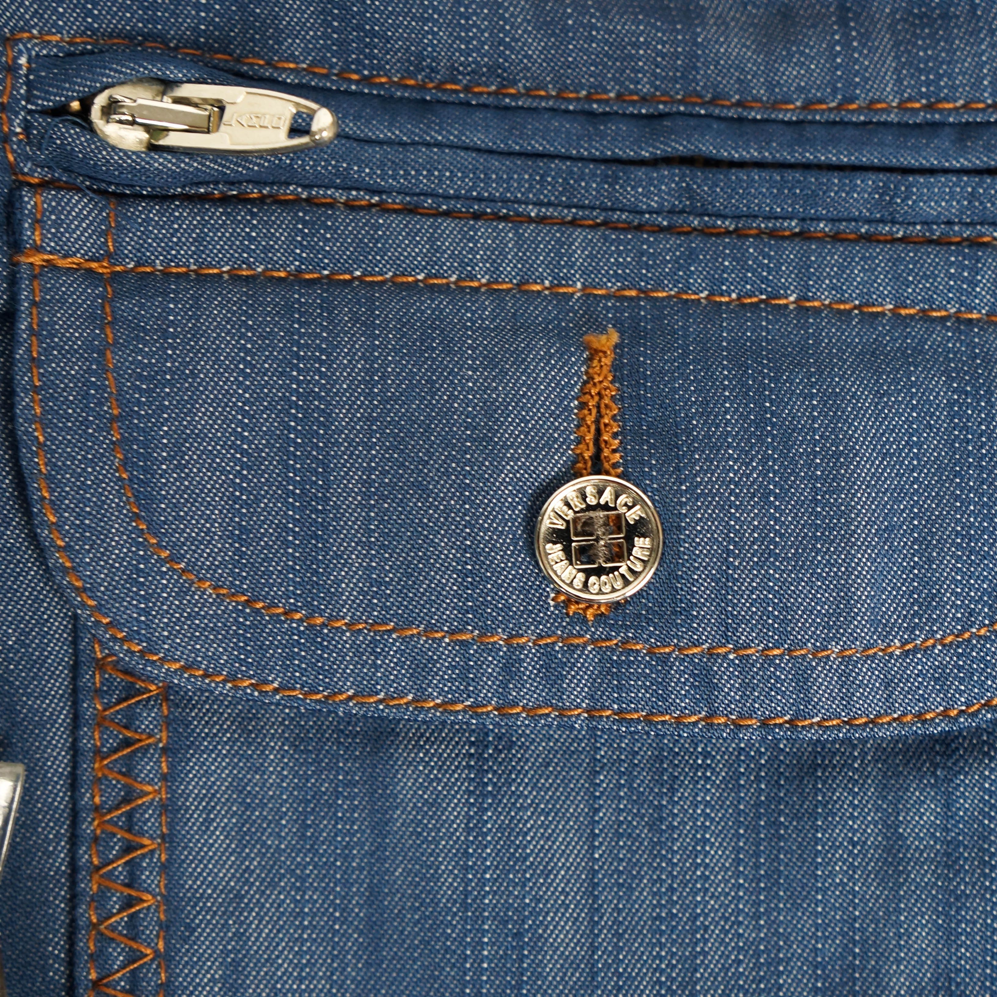 Versace VERSACE Jeans Couture 26/40 Blue Women Pants Vintage Size 26" / US 2 / IT 38 - 5 Thumbnail