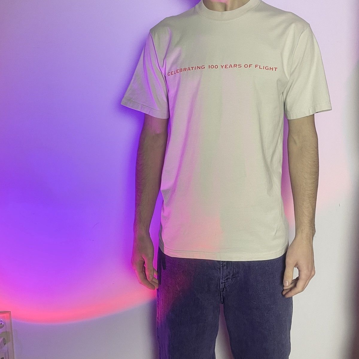 Jerzees × Vintage Vintage Breitling Jerzees 100 Years Of Flight Tee Size US M / EU 48-50 / 2 - 5 Thumbnail