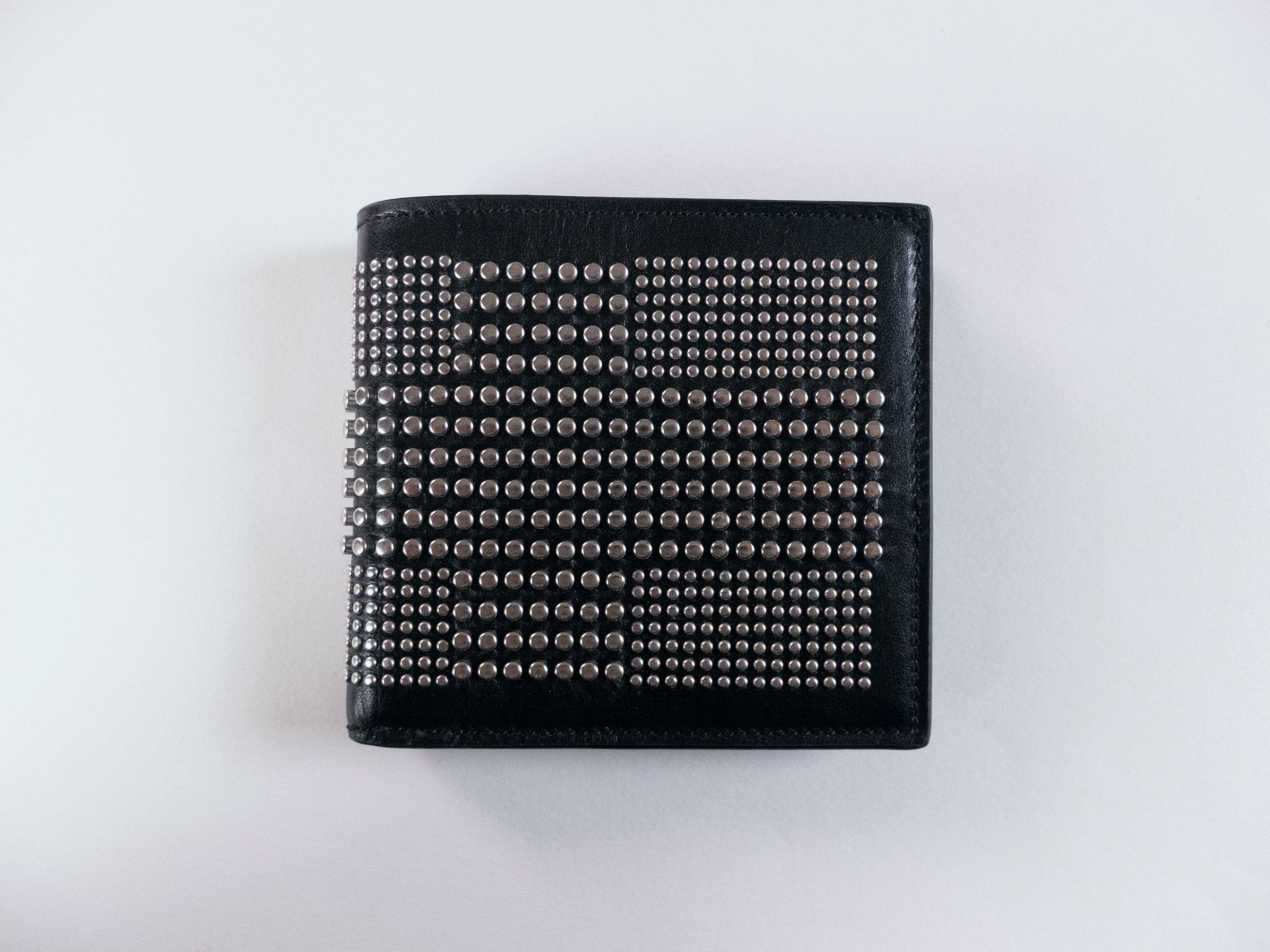 Alexander McQueen ALEXANDER MCQUEEN studded black leather bifold wallet q Size ONE SIZE - 2 Thumbnail