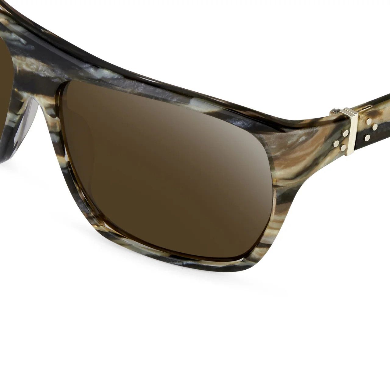 Ann Demeulemeester Ann Demeulemeester Sunglasses Oversized Brown and Green Size ONE SIZE - 10 Thumbnail