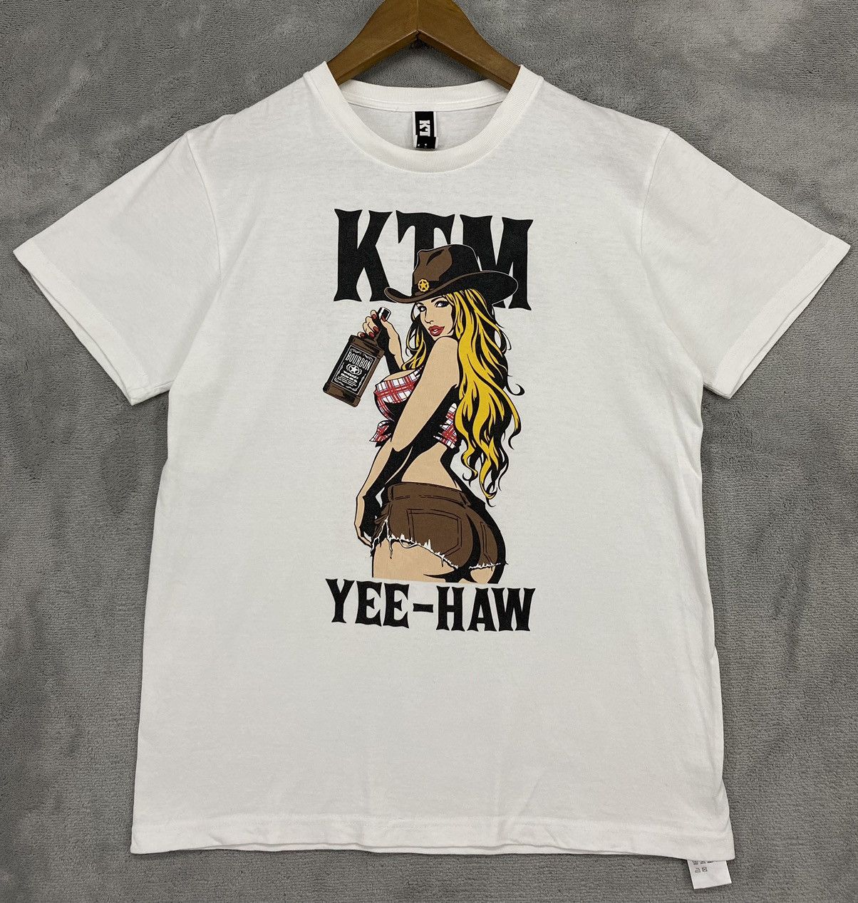 Japanese Brand × Vintage KTM NAKED GIRL TEE Size US M / EU 48-50 / 2 - 1 Thumbnail