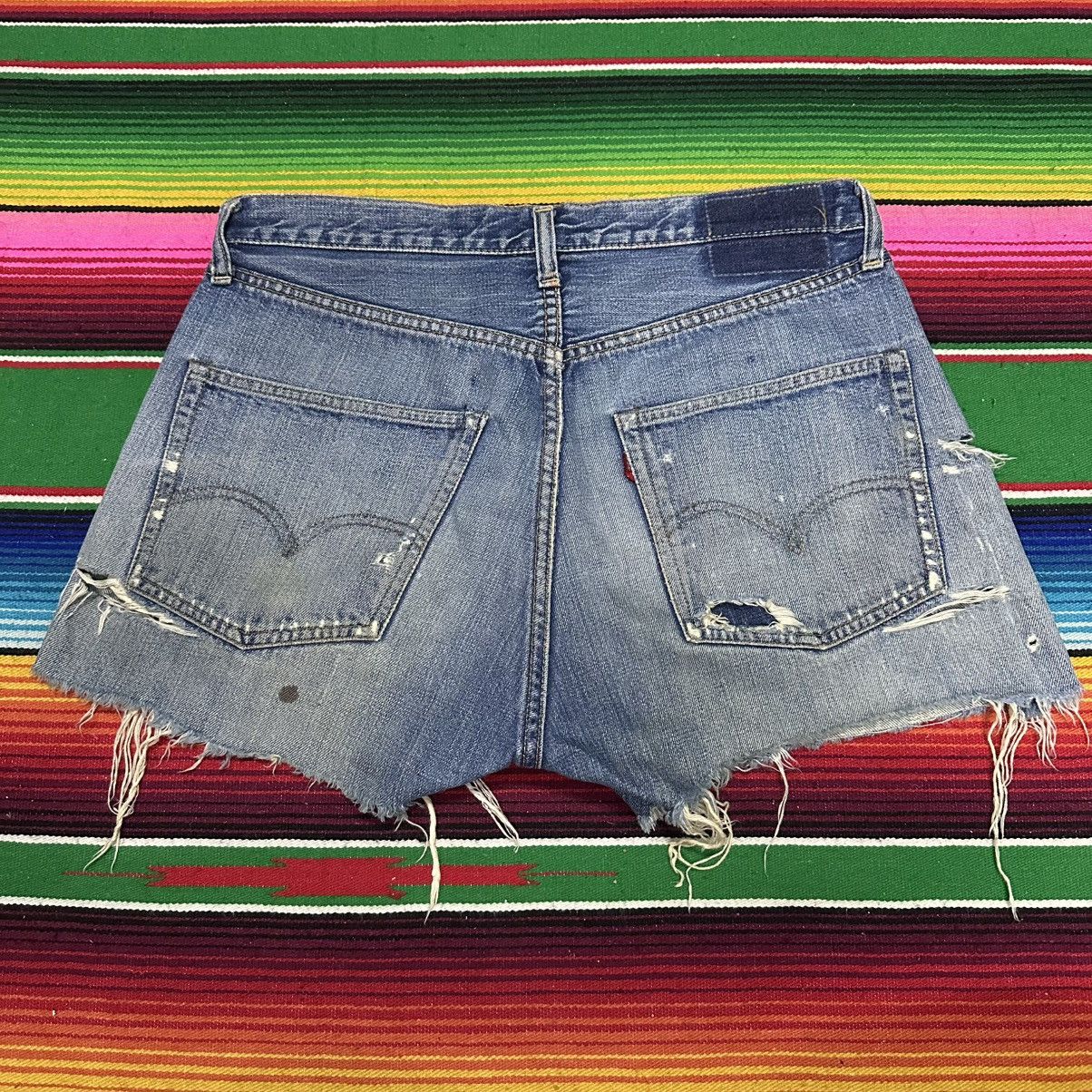 Levi's Distress Denim Levis Short Big E💥 Size US 32 / EU 48 - 2 Thumbnail