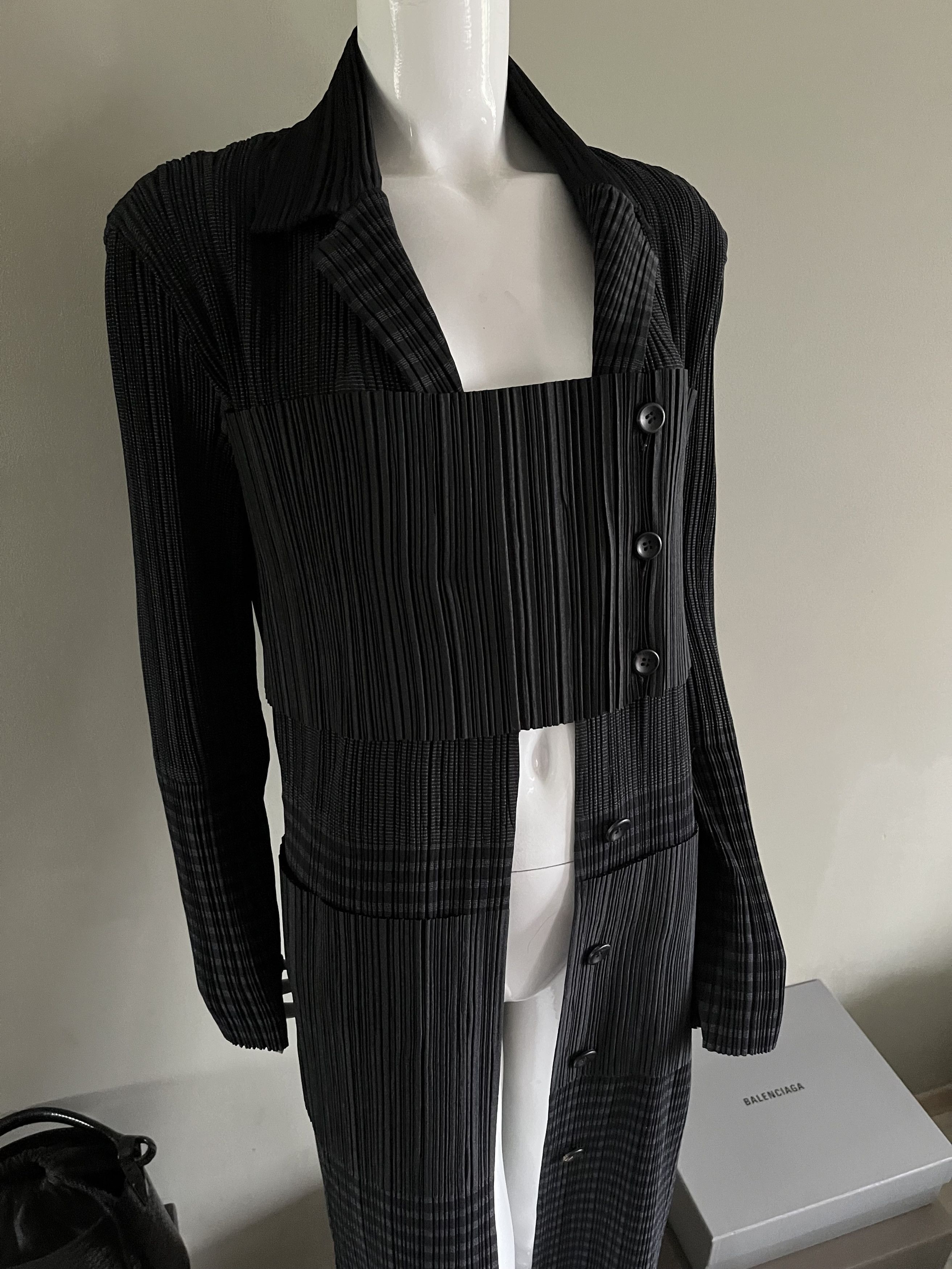 Issey Miyake Issey Miyake Coat Rare Mainline Size L / US 10 / IT 46 - 18 Thumbnail