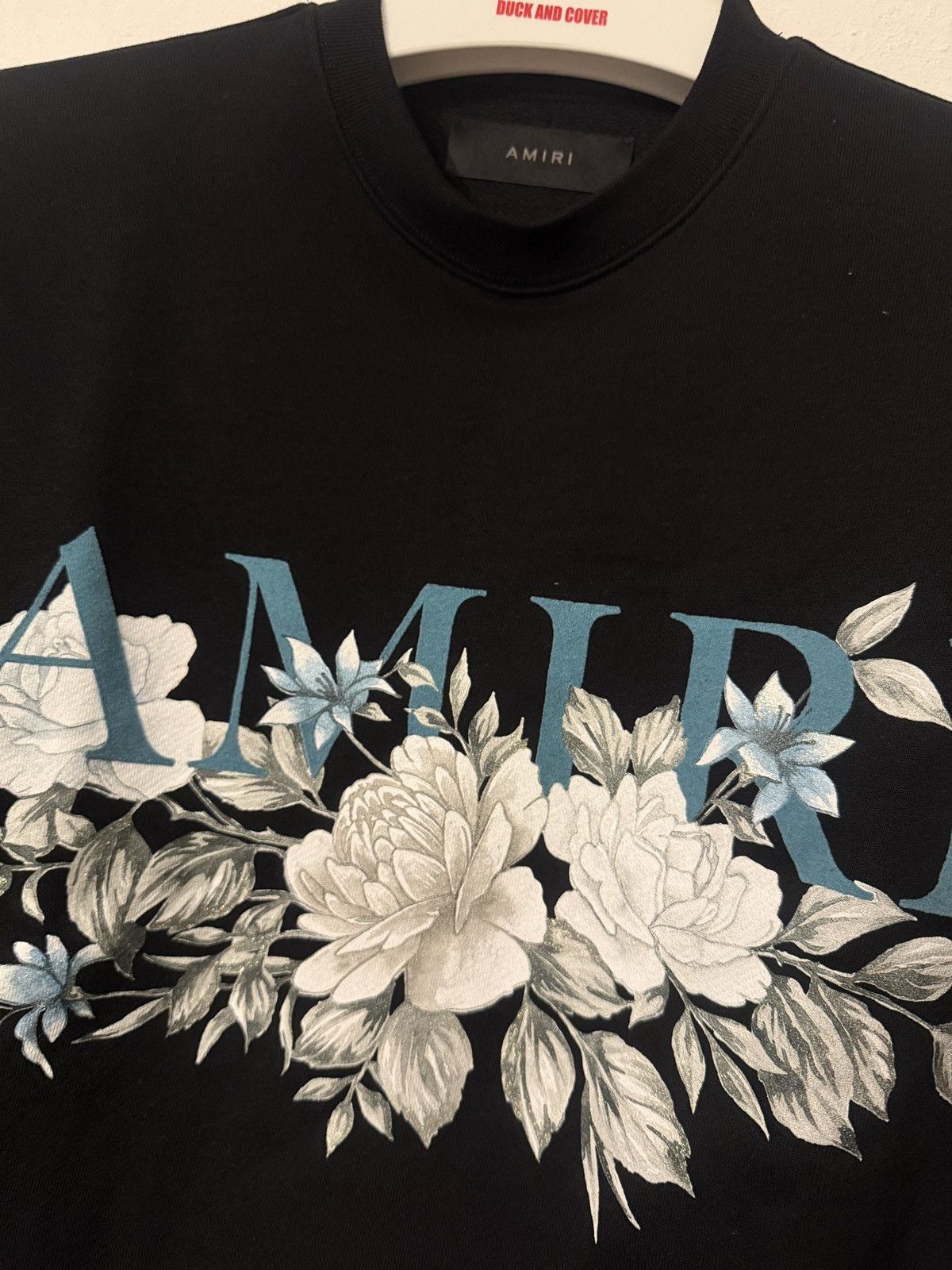 Amiri AMIRI Floral Logo Graphic Sweatshirt XS Size US XS / EU 42 / 0 - 2 Thumbnail