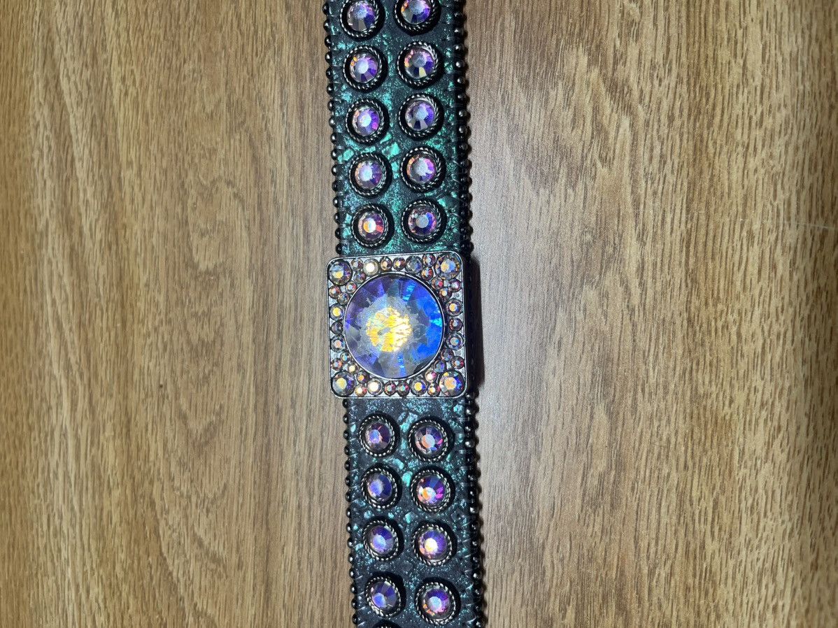B.B. Simon BB Simon Block Iridescent Crystal Belt Size ONE SIZE - 3 Thumbnail