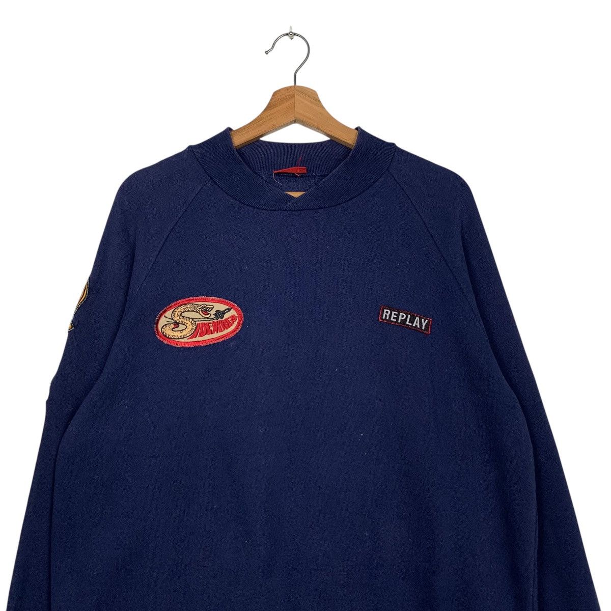Replay REPLAY Sweatshirt Air Force Patches Sidewinder #1580-C71 Size US M / EU 48-50 / 2 - 2 Thumbnail