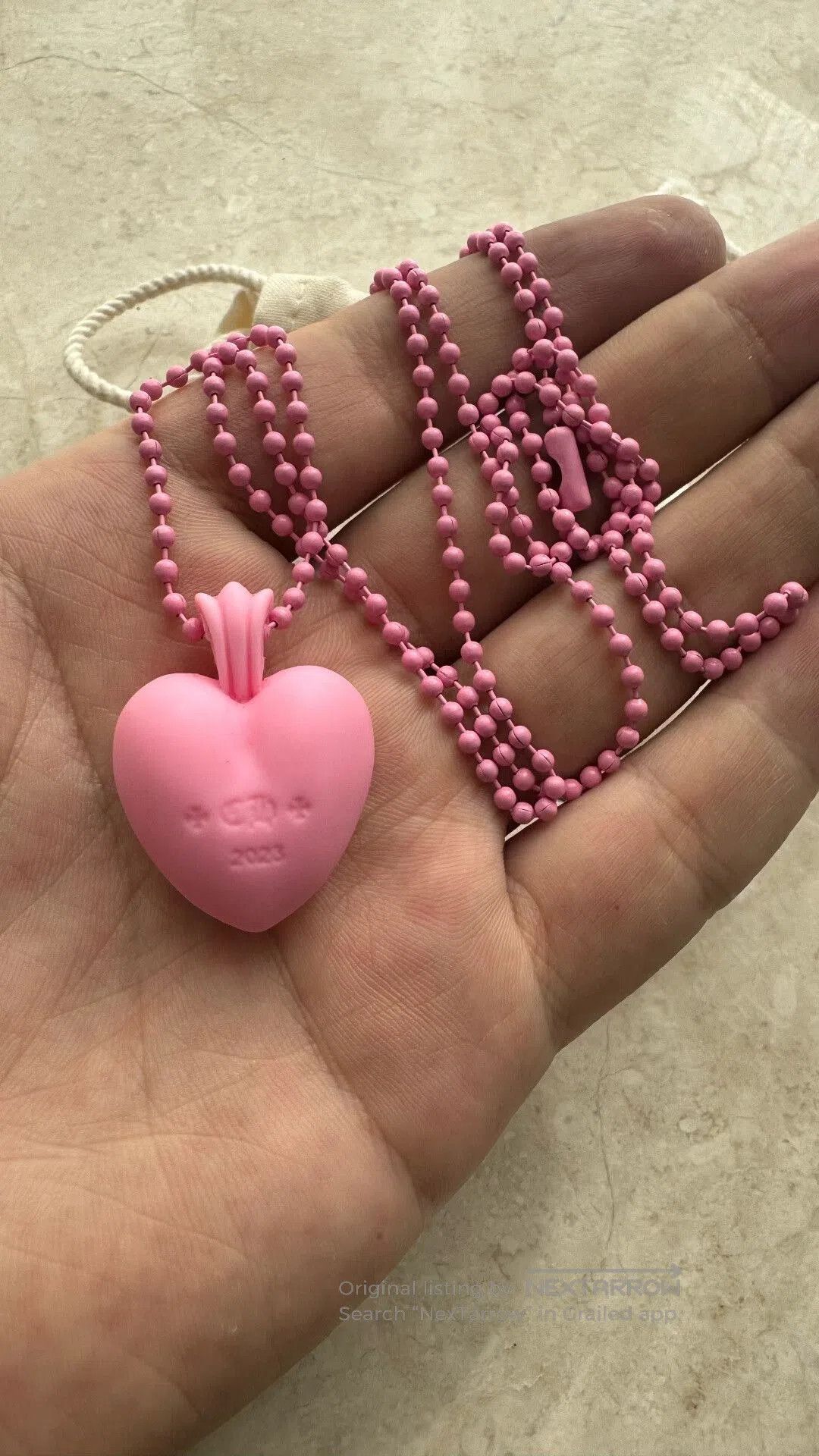 Chrome Hearts chrome hearts pink resin love heart necklace. Size ONE SIZE - 4 Thumbnail
