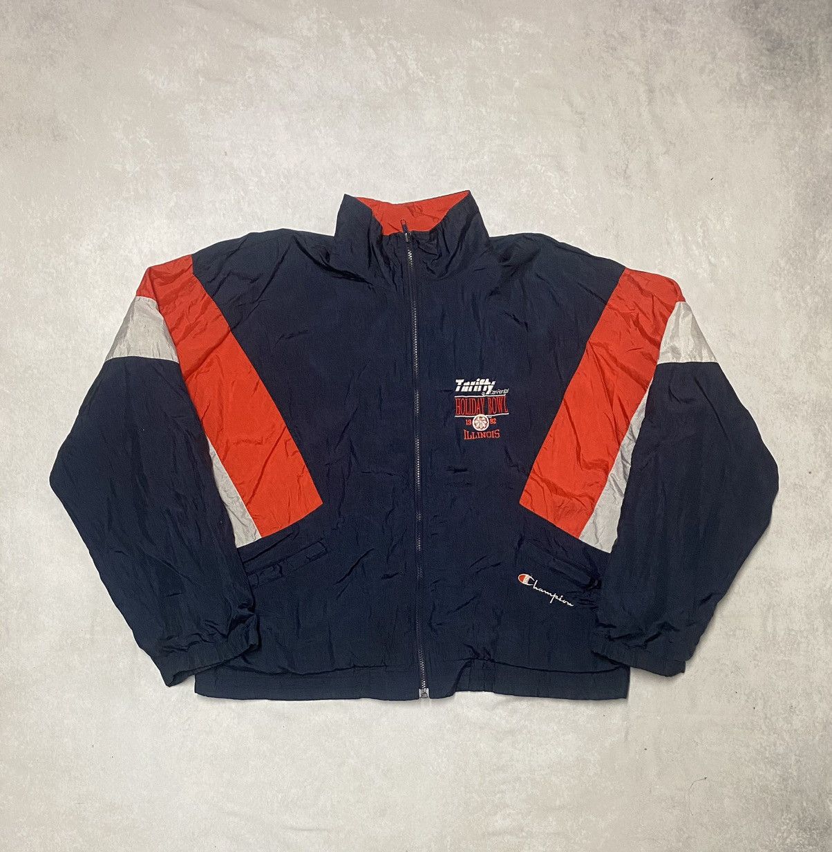 Champion × Vintage Crazy Vintage 90’s Illinois Holiday Bowl Champion Jacket XL Size US XL / EU 56 / 4 - 1 Thumbnail