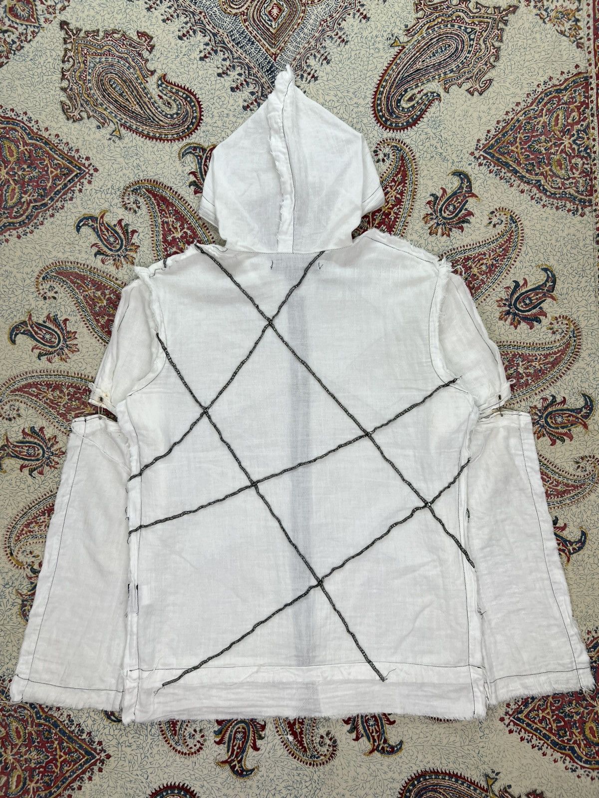 Seditionaries Vintage Acid Jazz Men Distressed Pin Zip Ups Hoodie Size US S / EU 44-46 / 1 - 4 Thumbnail