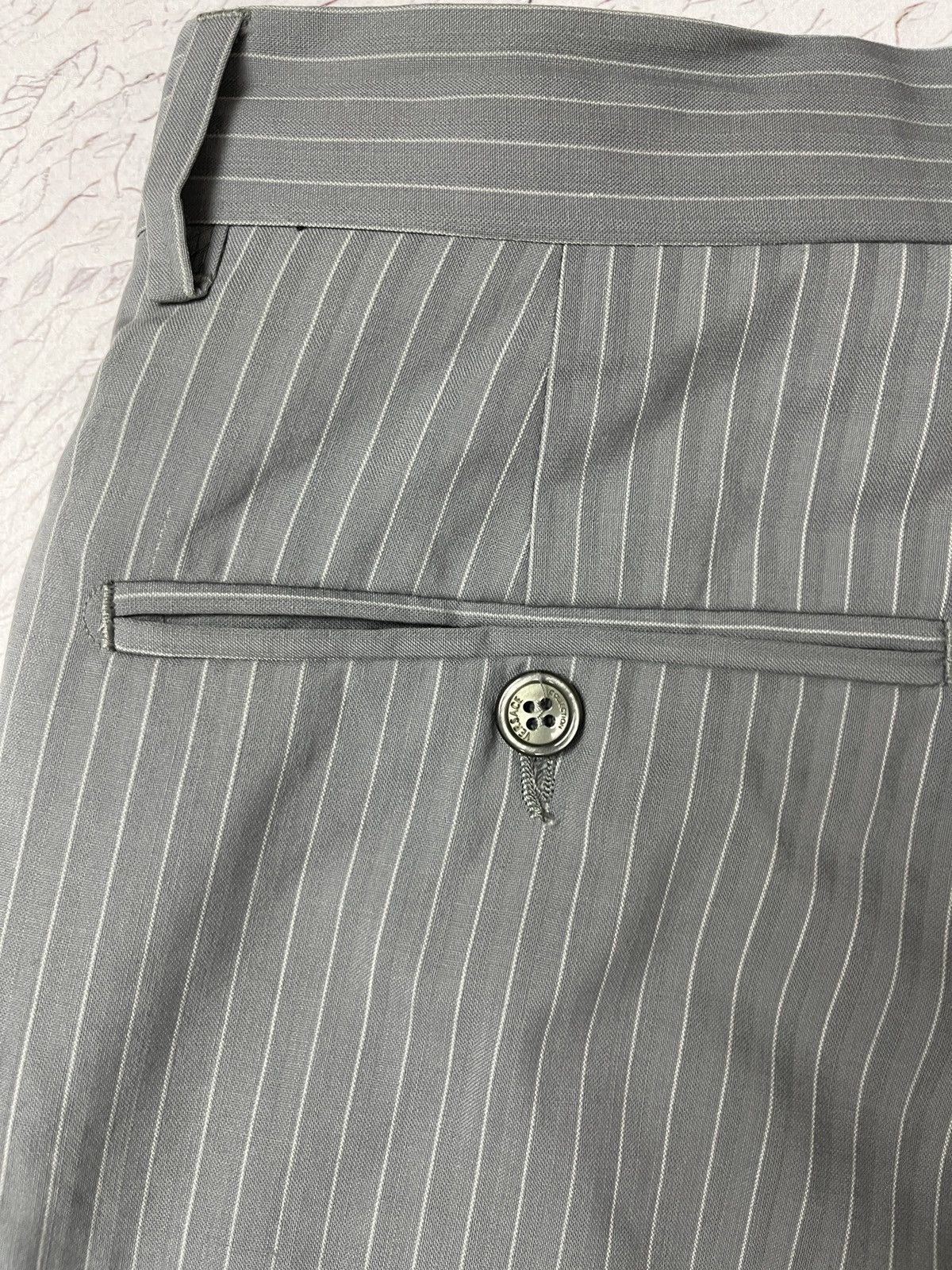 Versace Versace Collection grey striped wool casual pants Size US 32 / EU 48 - 15 Thumbnail