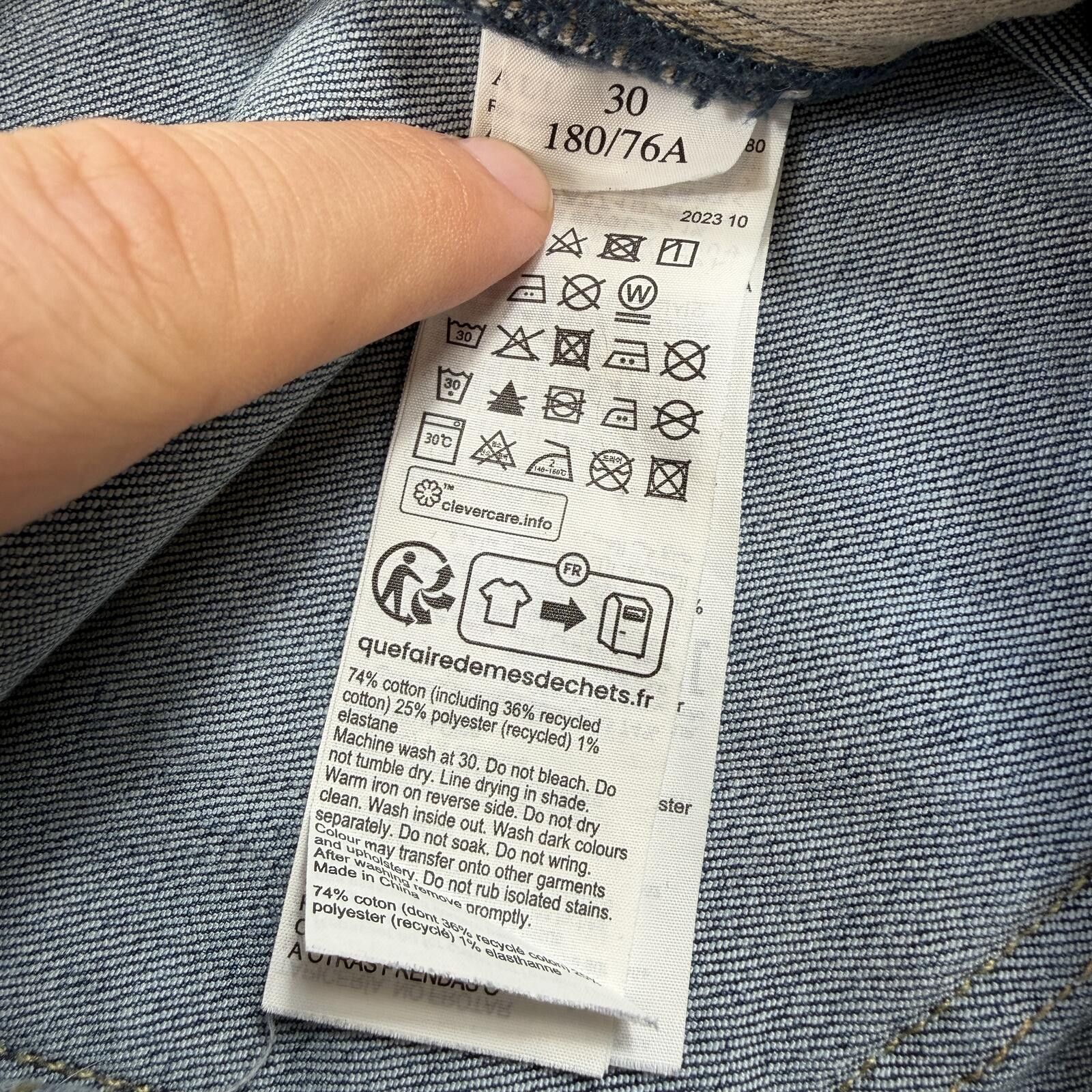 Allsaints AllSaints Cigarette Jeans Light Wash Slim Straight 30x32 Size US 30 / EU 46 - 10 Thumbnail
