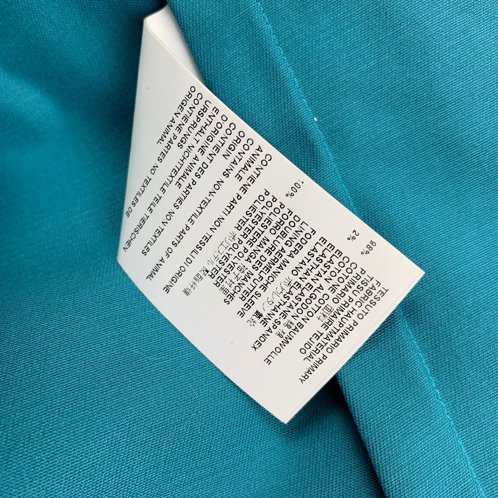 Dsquared2 DSQUARED2 Size 8 Teal Cotton Jacket Blazer Size M / US 6-8 / IT 42-44 - 6 Thumbnail