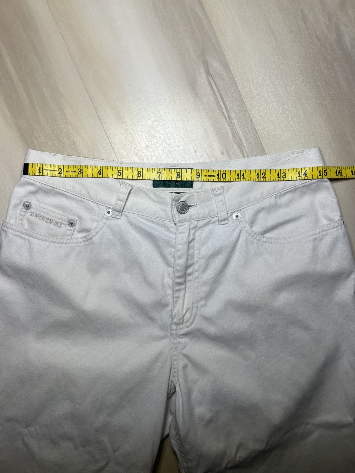 Denim & Supply Ralph Lauren × Polo Ralph Lauren × Ralph Lauren Lauren Jeans Co Ralph Lauren White Capri Pants Petite Sz 10P Size 32" / US 10 / IT 46 - 5 Thumbnail