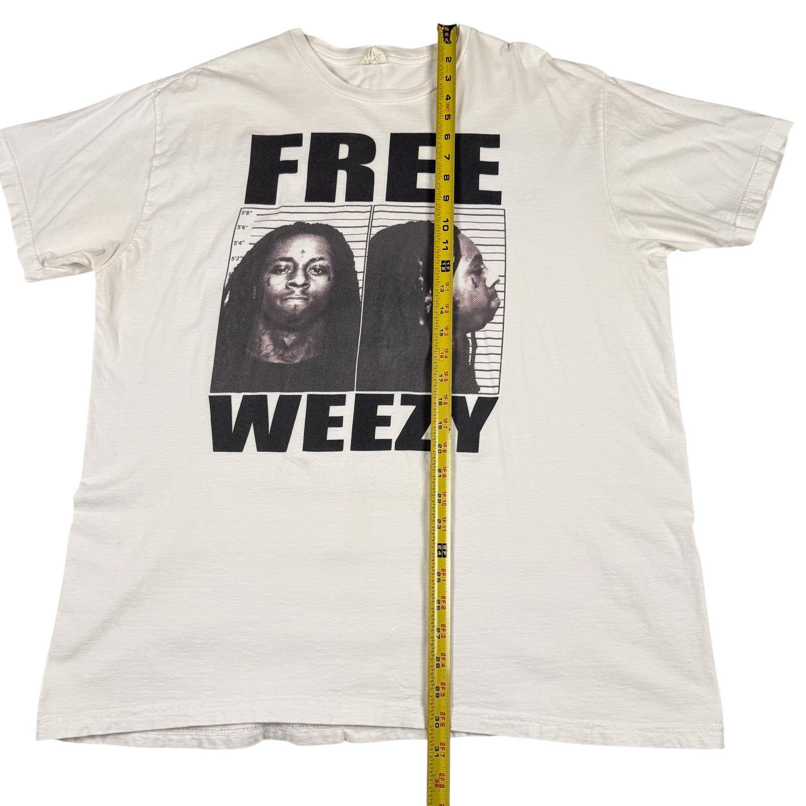 Vintage Vintage y2k Lil Wayne ‘Free Weezy’ T-shirt XXL Size US XXL / EU 58 / 5 - 6 Thumbnail