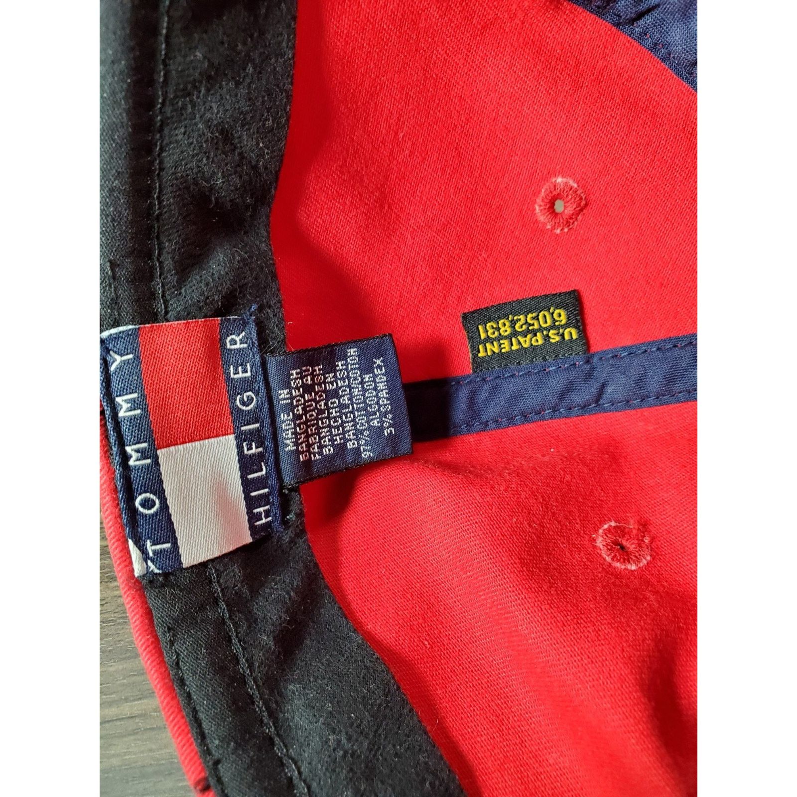 Tommy Hilfiger × Vintage Tommy Hilfiger Red Hat Cap TH Denim One Size Surf Athletics Size ONE SIZE - 12 Thumbnail