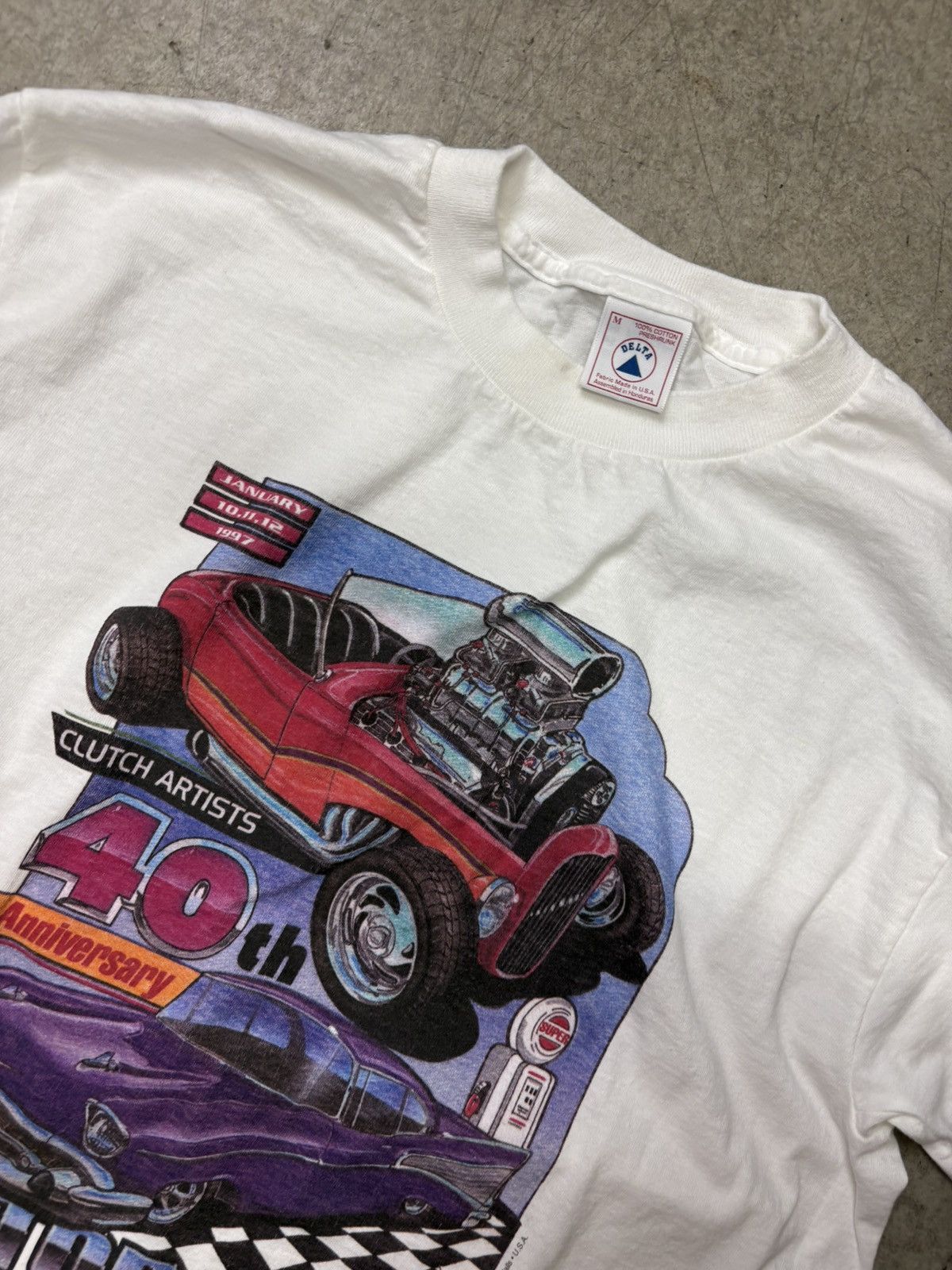 Delta Vintage 1997 Hot Rods T-Shirt Size US M / EU 48-50 / 2 - 2 Thumbnail