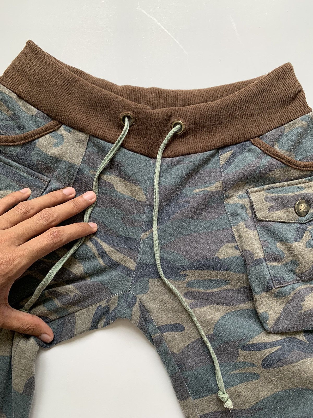 Japanese Brand 2000s Heaven Camo Cargo GOA Inspired Boot Cut Pant Size US 30 / EU 46 - 6 Thumbnail