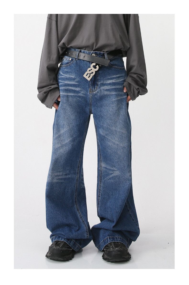Japanese Brand Casual loose wide-leg Japanese retro jeans Size US 32 / EU 48 - 1 Thumbnail