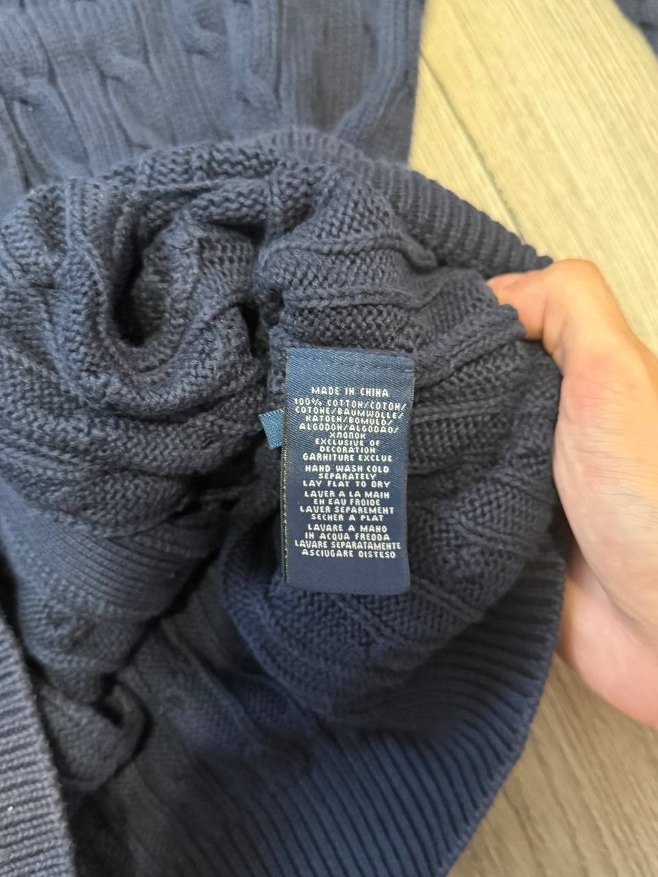 Ralph Lauren Sport Ralph Lauren Sport cable knit cardigan, size L womens blue Size L / US 10 / IT 46 - 5 Thumbnail