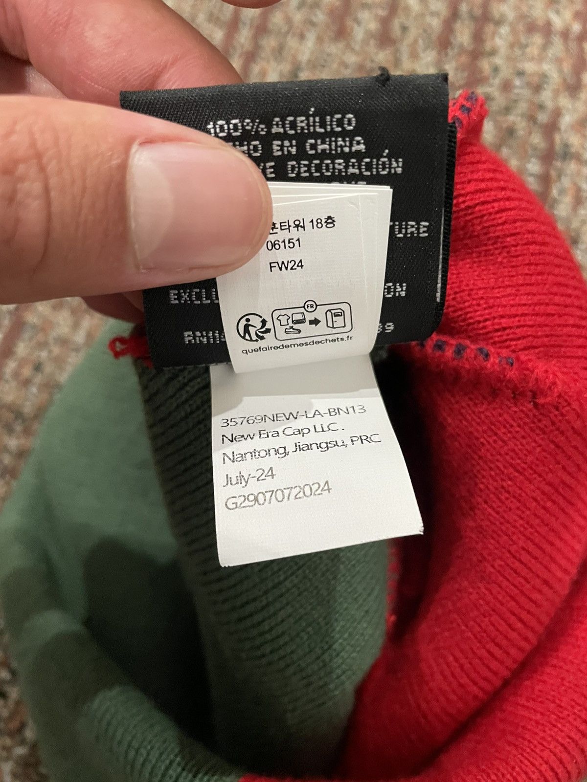 Supreme Supreme New Era Box Logo Beanie FW24 Size ONE SIZE - 4 Thumbnail