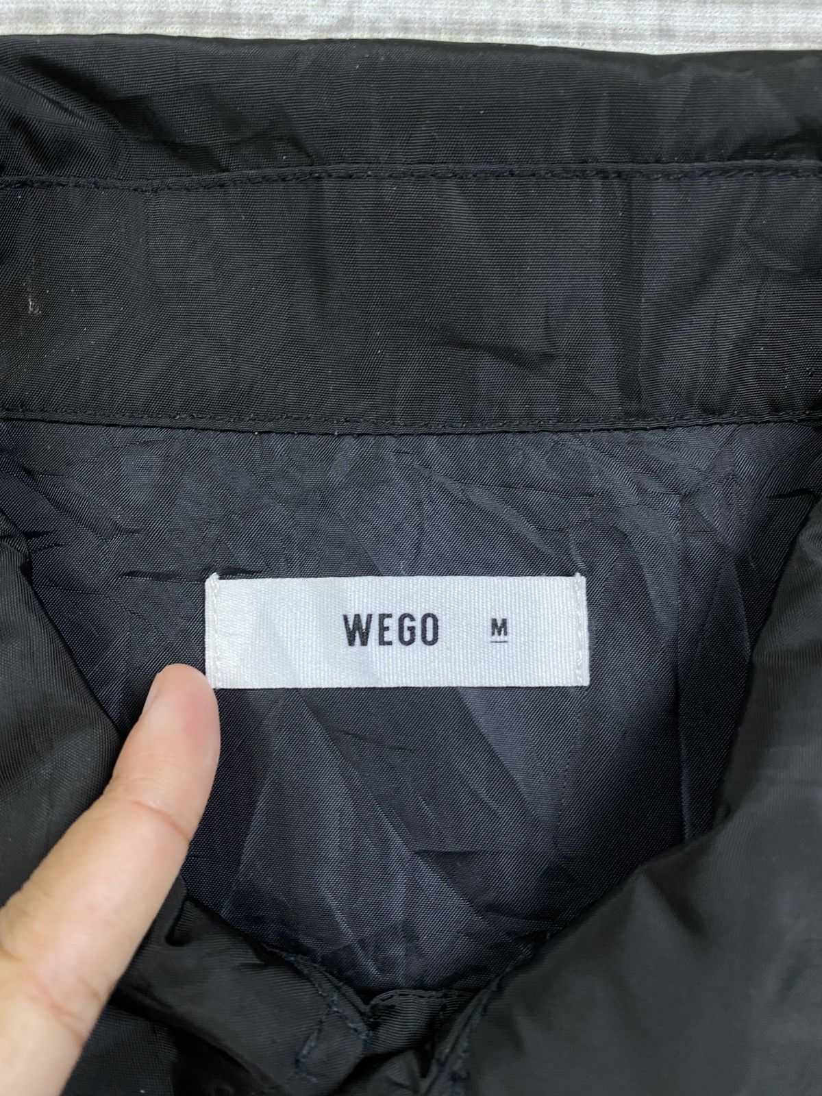 Japanese Brand × Vintage Vintage Wego PSYCHOLOGICALLY Black Big Spellout Coach Jacket Size US L / EU 52-54 / 3 - 9 Thumbnail