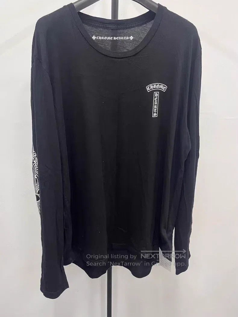 Chrome Hearts CHROME HEARTS Size XL Black cross open flower scroll long s Size US XL / EU 56 / 4 - 2 Thumbnail