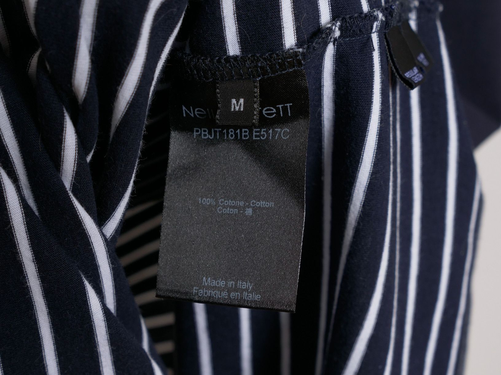 Neil Barrett Neil Barrett Modernist Tee Blue/White M Size US M / EU 48-50 / 2 - 6 Thumbnail