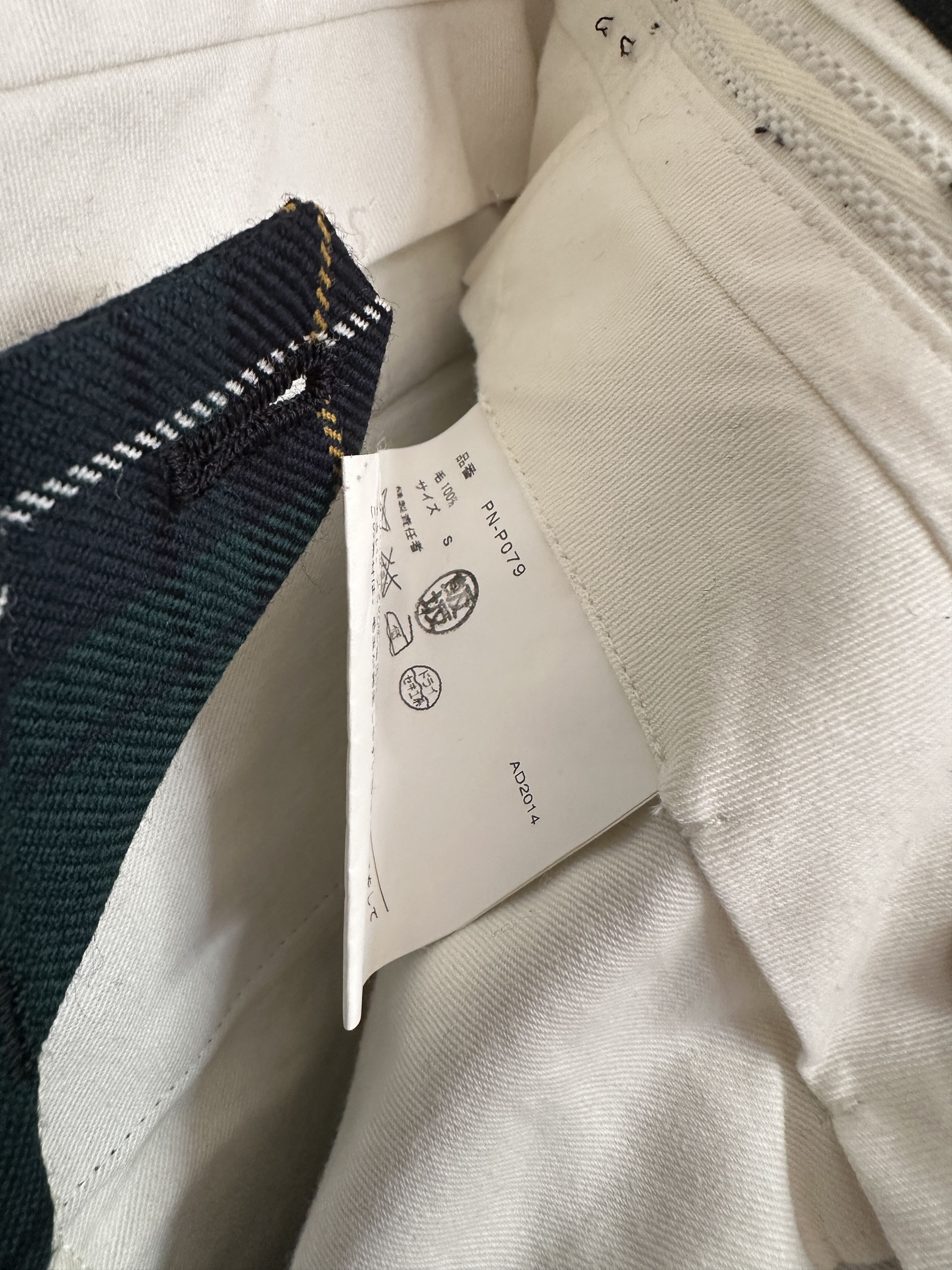 Comme des Garcons Homme Plus COMME des GARÇONS Homme Plus 2014 Green Plaid Drop Crotch Size US 28 / EU 44 - 5 Thumbnail