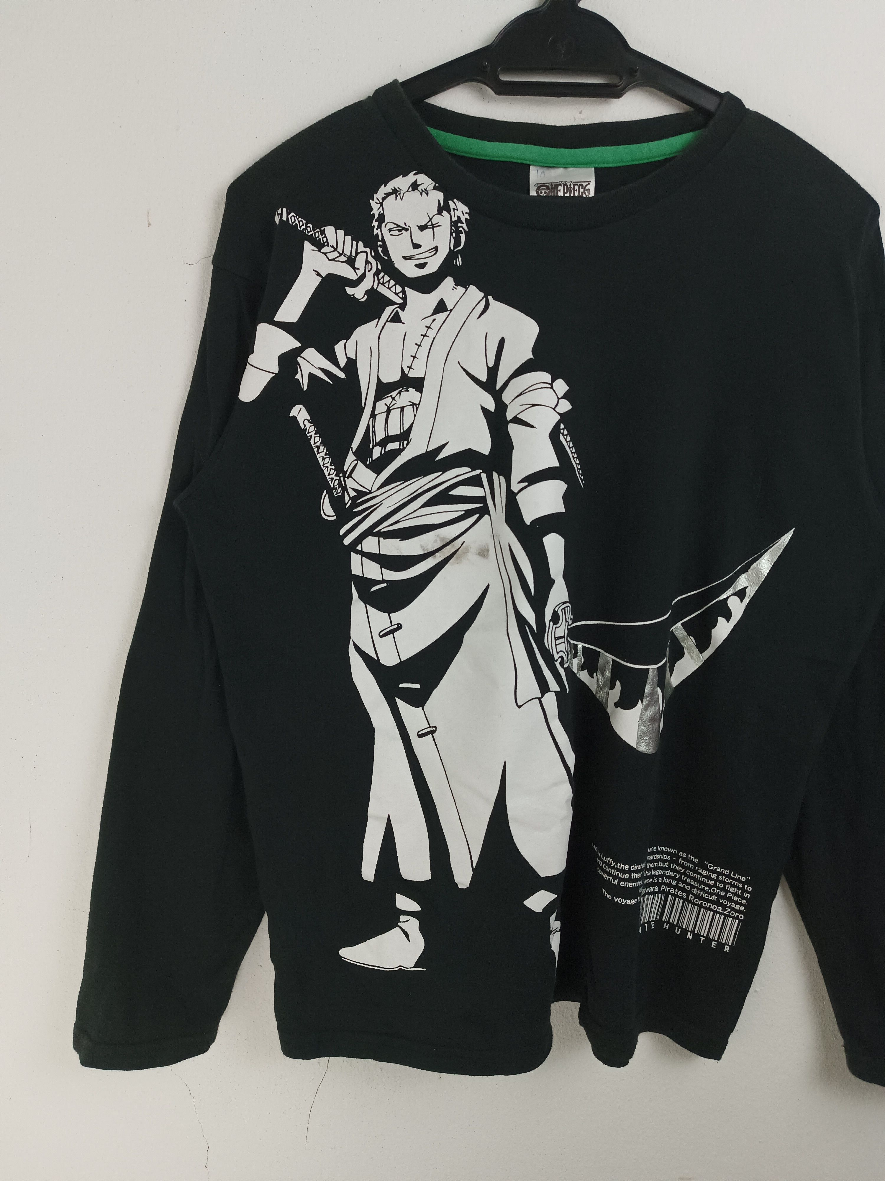 Anime VINTAGE ONE PIECE RORONOA ZORO PIRATE HUNTER VERY RARE Size US M / EU 48-50 / 2 - 5 Thumbnail