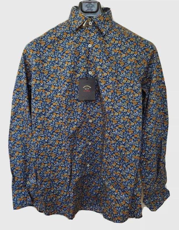 Paul & Shark RRP320€ PAUL&SHARK sz L NWT Shirts Long Sleeves Floral Size US L / EU 52-54 / 3 - 1 Thumbnail