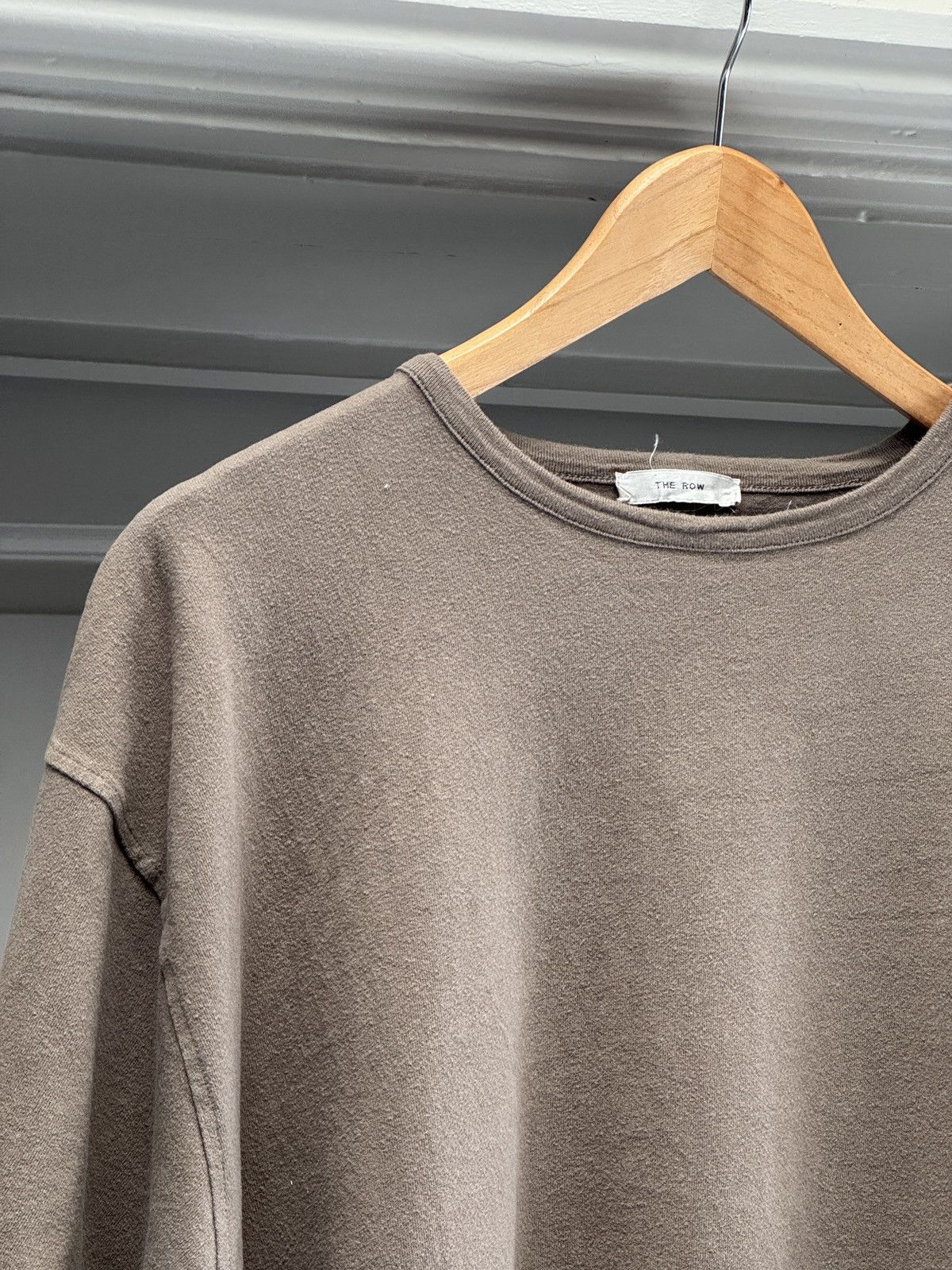 The Row The Row Mens Steven Cotton Jersey T-Shirt in Brown Taupe XL Size US XL / EU 56 / 4 - 6 Thumbnail