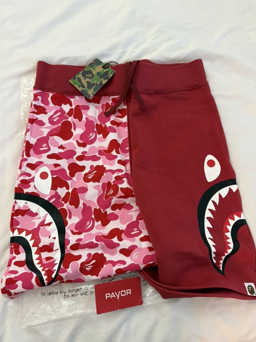 Bape Bape ABC camo side shark sweat shorts Size US 32 / EU 48 - 8 Thumbnail