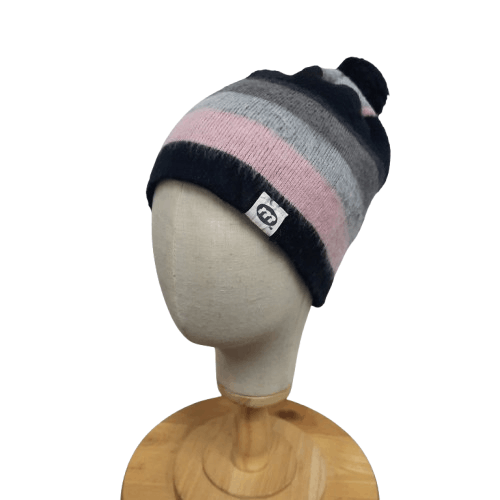 Montage 🧭 Japanese brand montage stripes fur beanie hat Size ONE SIZE - 1 Thumbnail