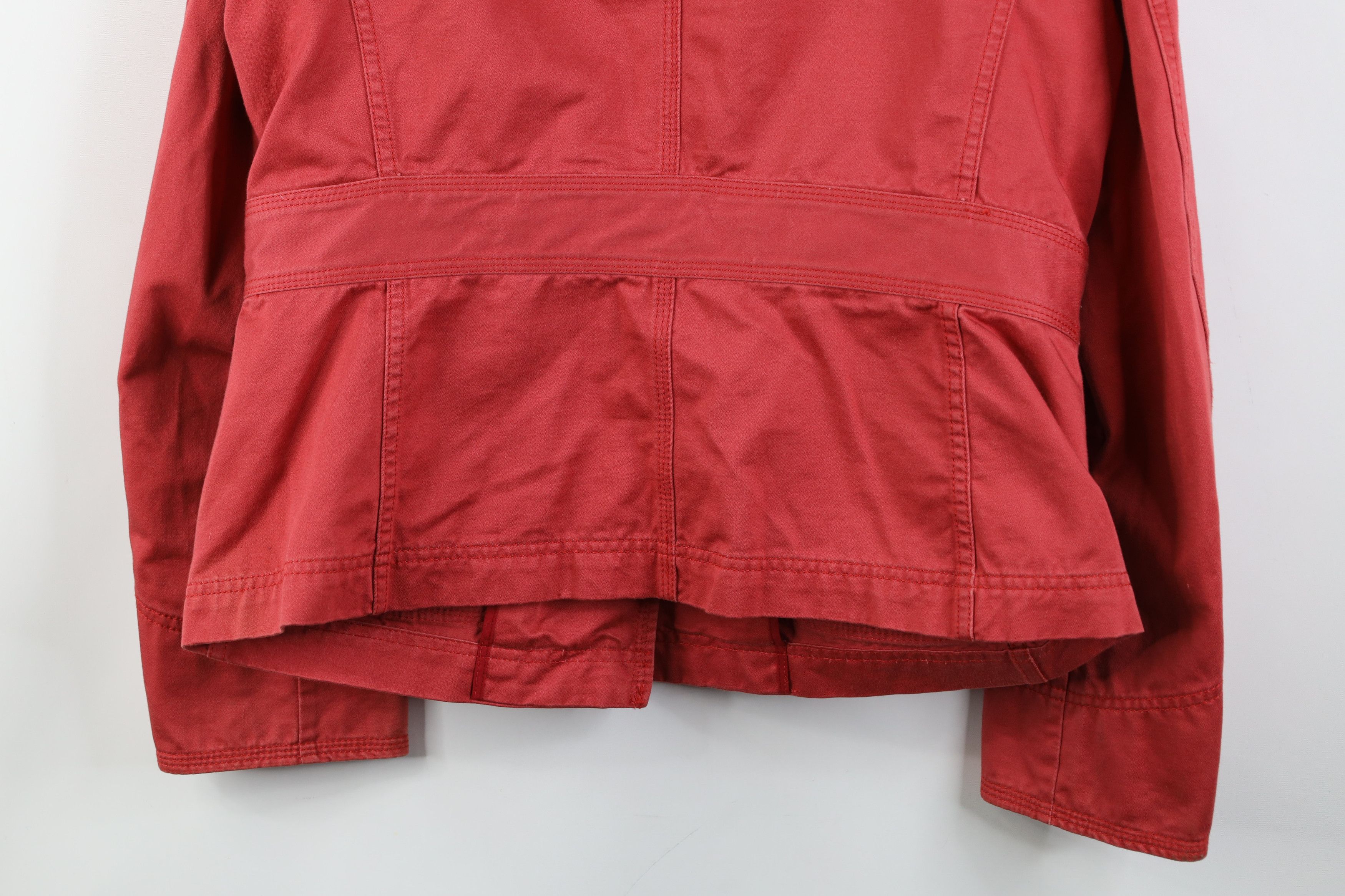 J.Crew Vintage J Crew Military Style Button Jacket Pink Cotton Size M / US 6-8 / IT 42-44 - 16 Thumbnail