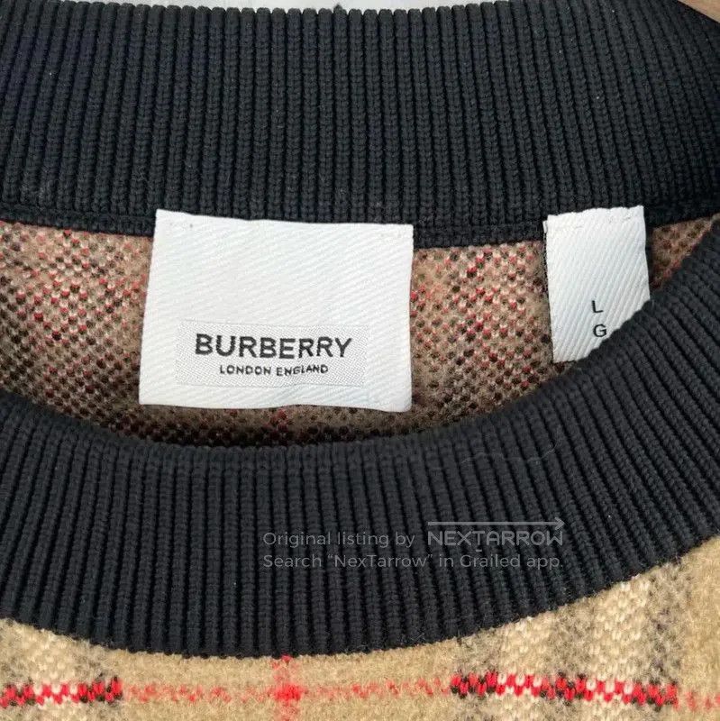 Burberry Burberry Knit Sweater in Light Brown for Women. Size L / US 10 / IT 46 - 6 Thumbnail