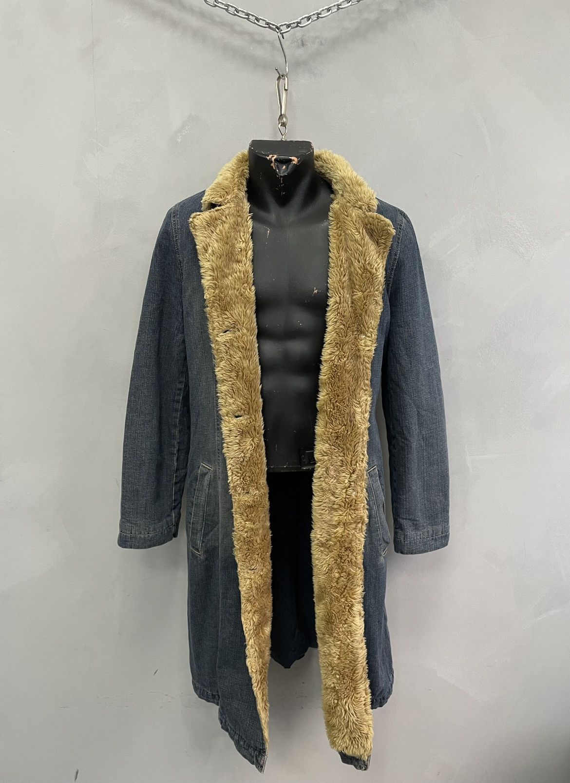 If Six Was Nine Rare denim Diesel style long coat hype if six was nine y2k Size US M / EU 48-50 / 2 - 13 Thumbnail