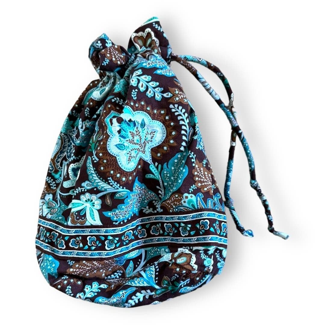 Vera Bradley Vera Bradley Java Blue Brown Paisley Ditty Bag Wet Plastic Size ONE SIZE - 1 Thumbnail