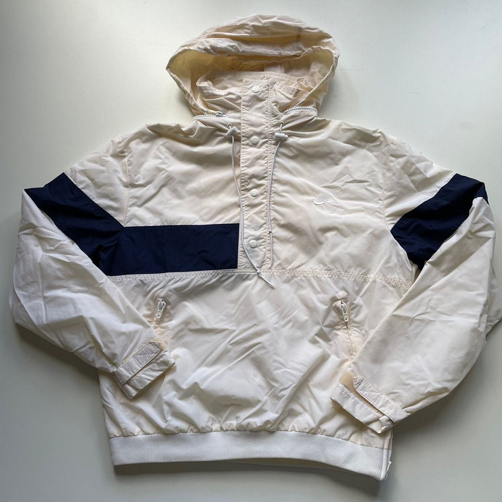 Nike × Vintage Vintage 80s Nike Windbreaker Medium Nautical Sailing White Size US M / EU 48-50 / 2 - 1 Thumbnail
