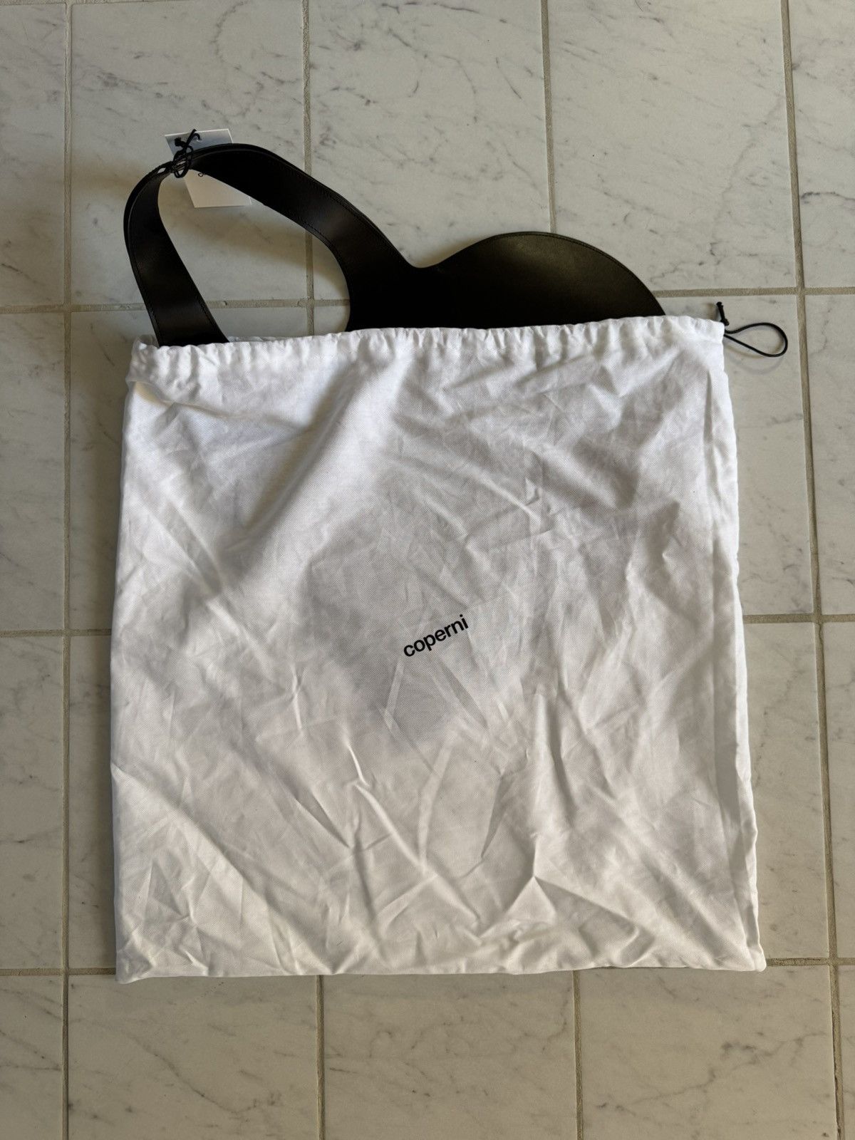 Coperni Coperni Original Heart Tote Black Leather NWT Size ONE SIZE - 4 Thumbnail