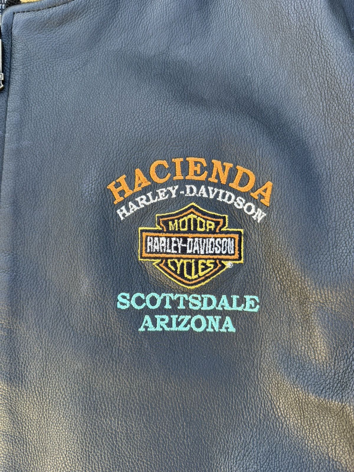Harley Davidson Vintage 90s two tone Harley Davidson leather jacket size XXL Size US XXL / EU 58 / 5 - 2 Thumbnail