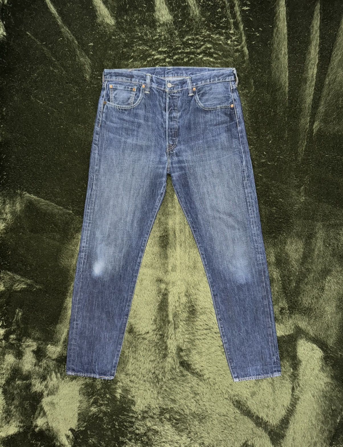 Levi's [W36/L34] Levis 501 Ct leather label washed denim pants Size US 36 / EU 52 - 1 Thumbnail