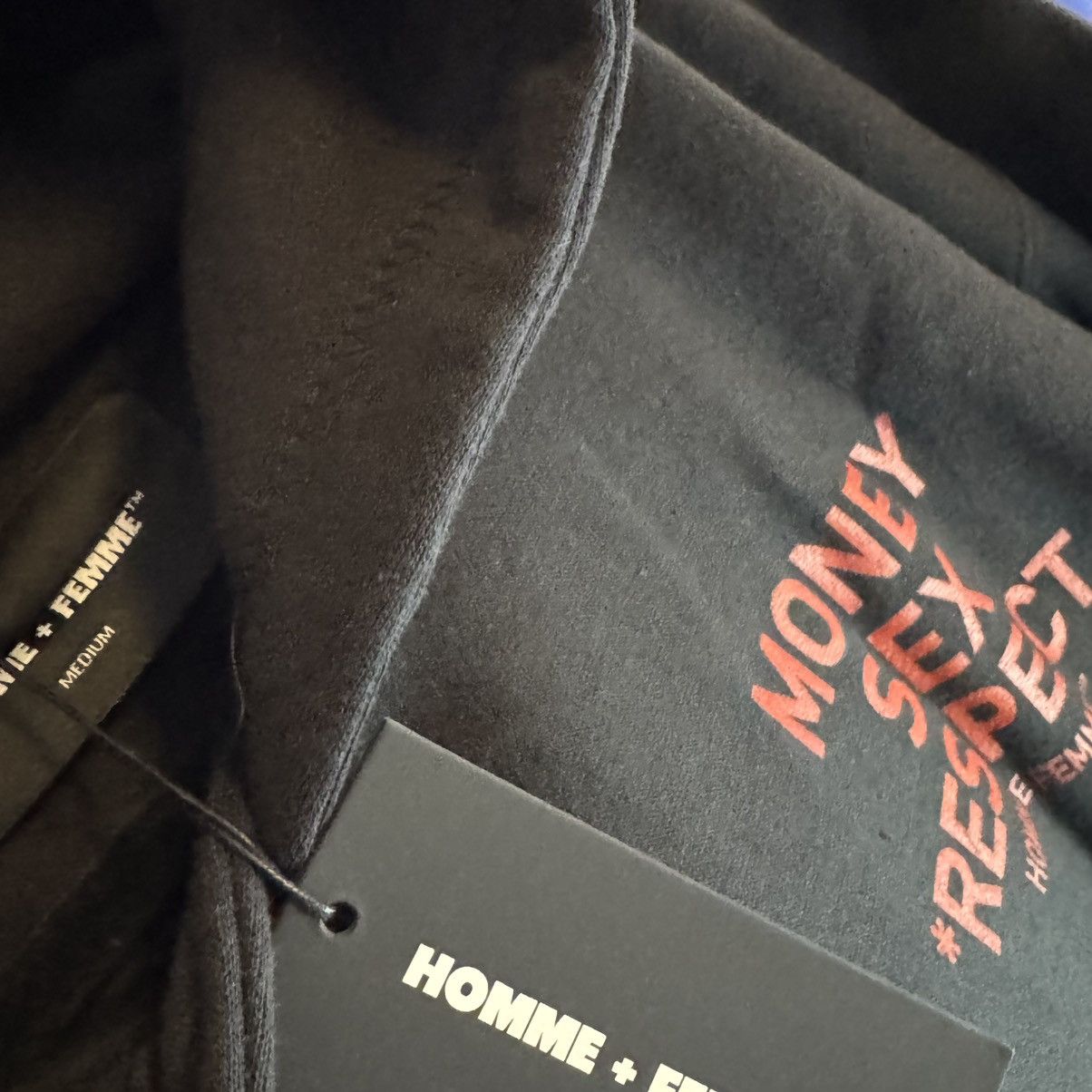 Homme + Femme La •NWT• Homme + Femme LA Black w/ Red Money Sex Respect Hoodie Size US L / EU 52-54 / 3 - 12 Thumbnail