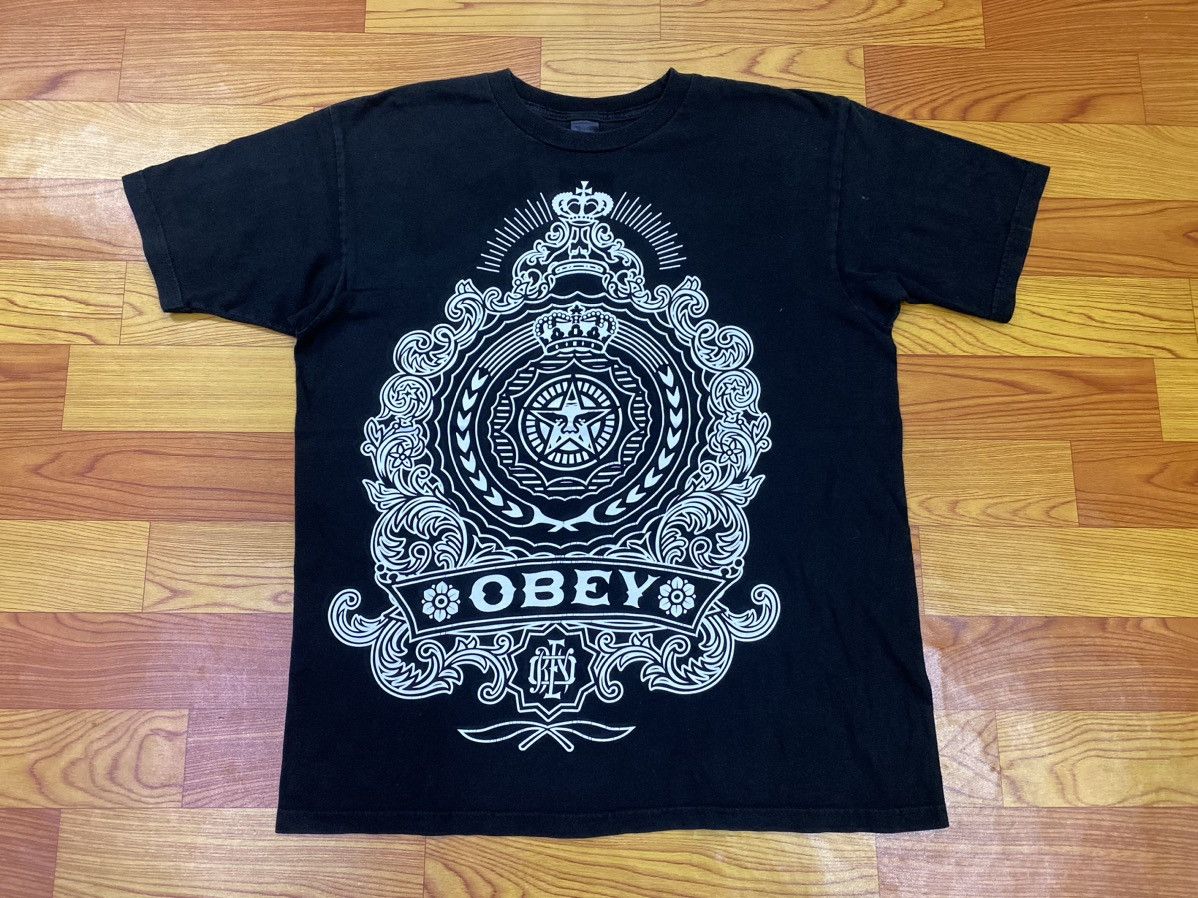 Obey × Rap Tees Rare Obey Big Print Logo Tee Size US L / EU 52-54 / 3 - 1 Thumbnail
